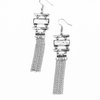 Stone Dwellings - White Earring