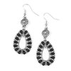 Stone Orchard - Black Earrings