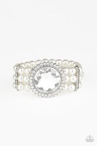 Speechless Sparkle - White Bracelet