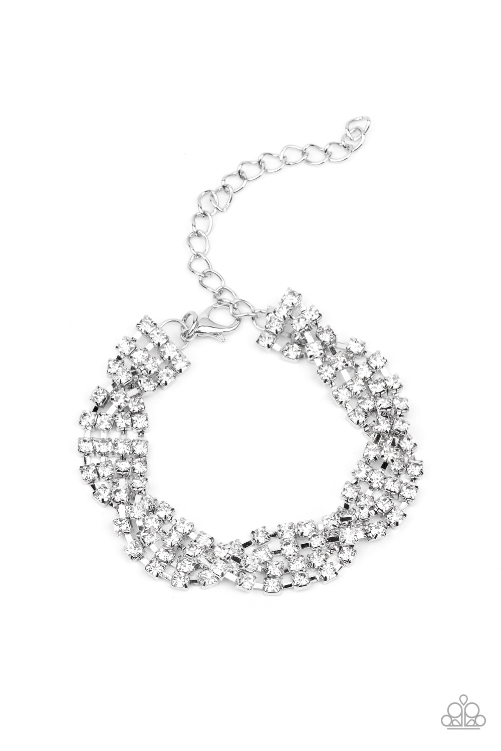 Twists and Turns - White Bracelet