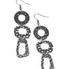 Prehistoric Prowl - Black Earring