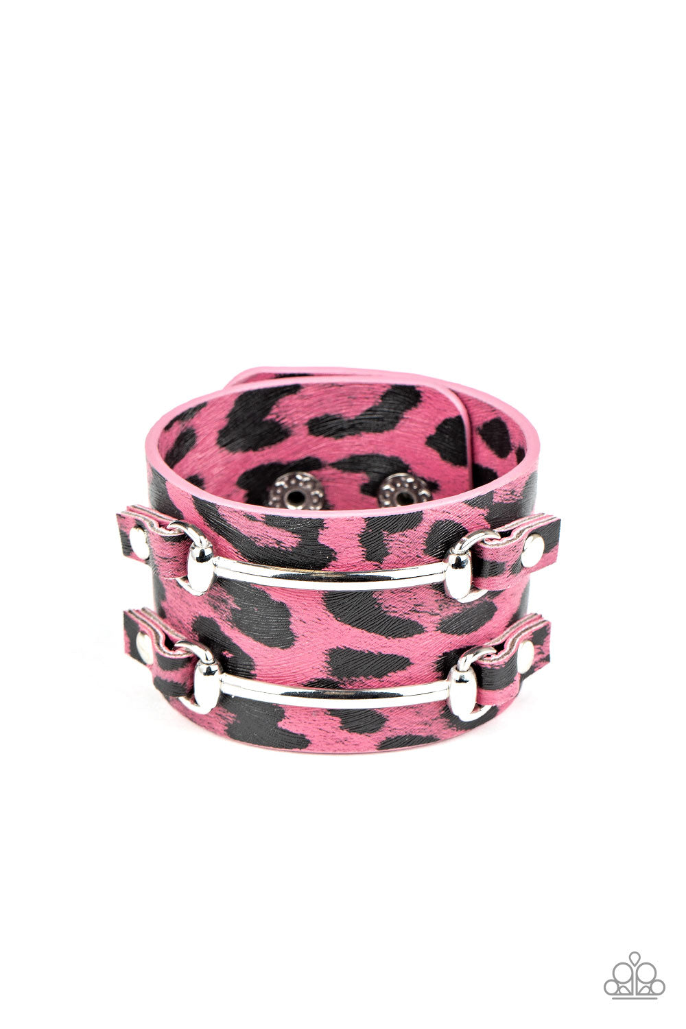 Safari Scene - Pink Bracelet
