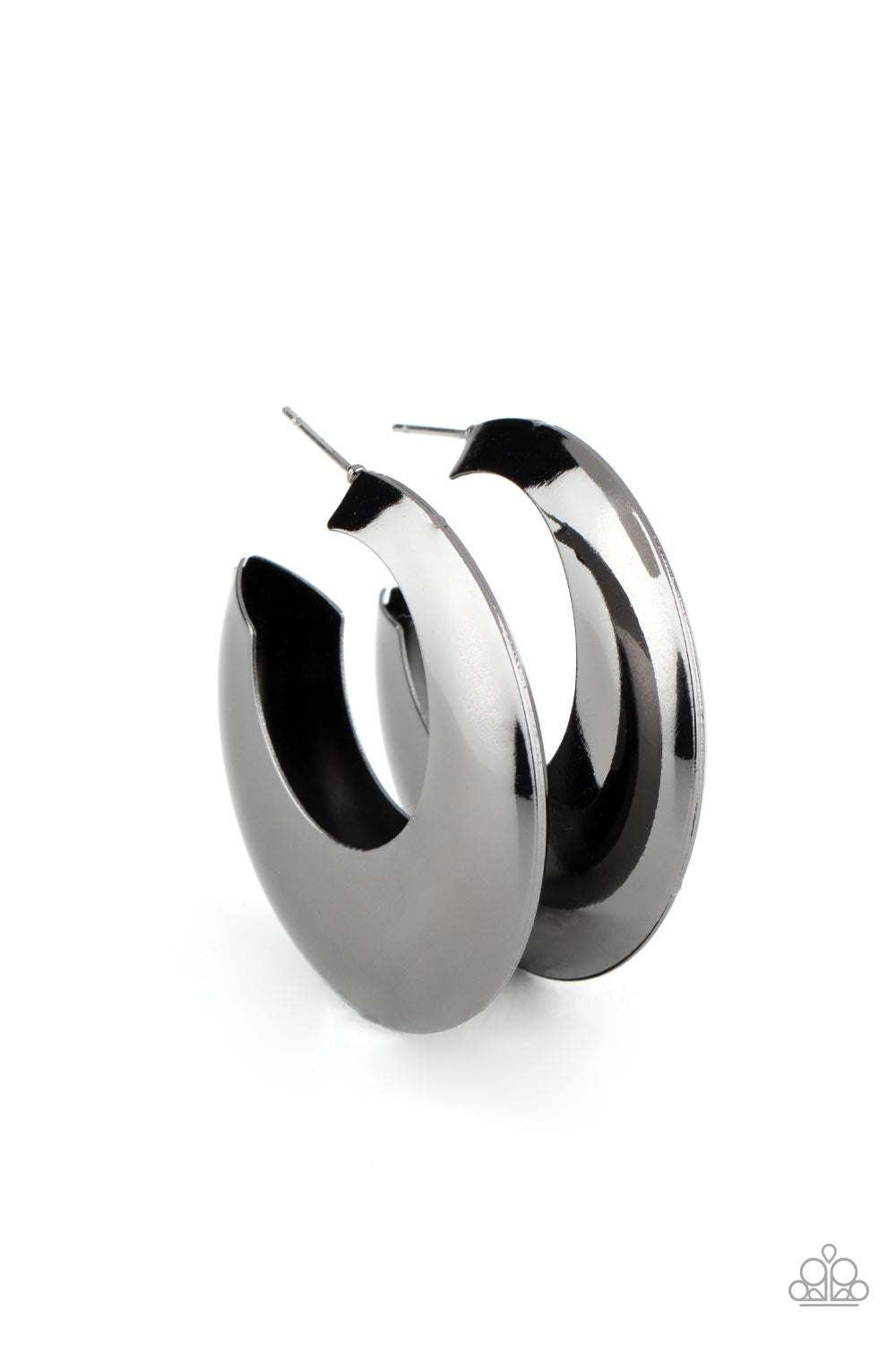 Chic CRESCENTO - Black Earring