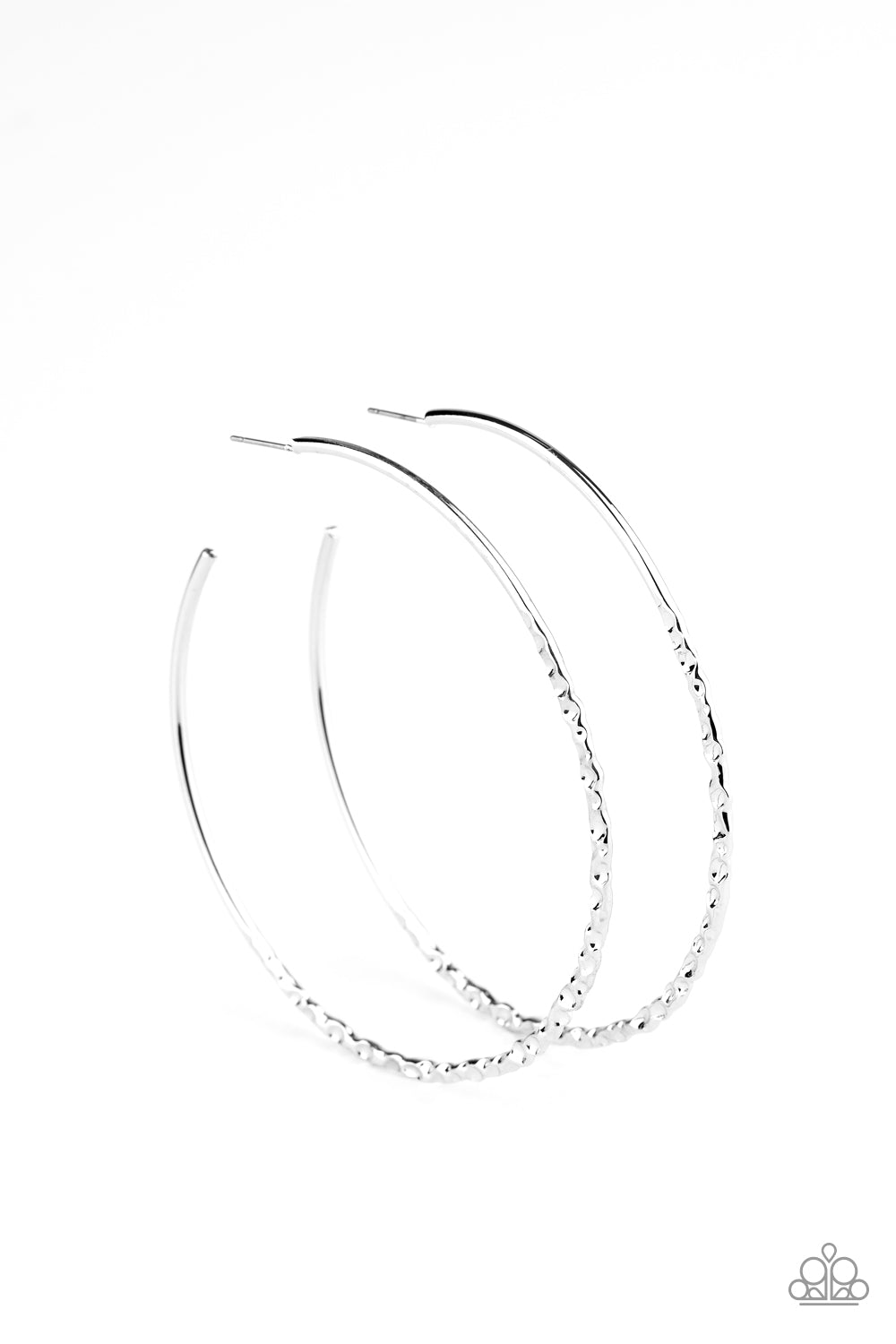 Embellished Edge - Silver Earring