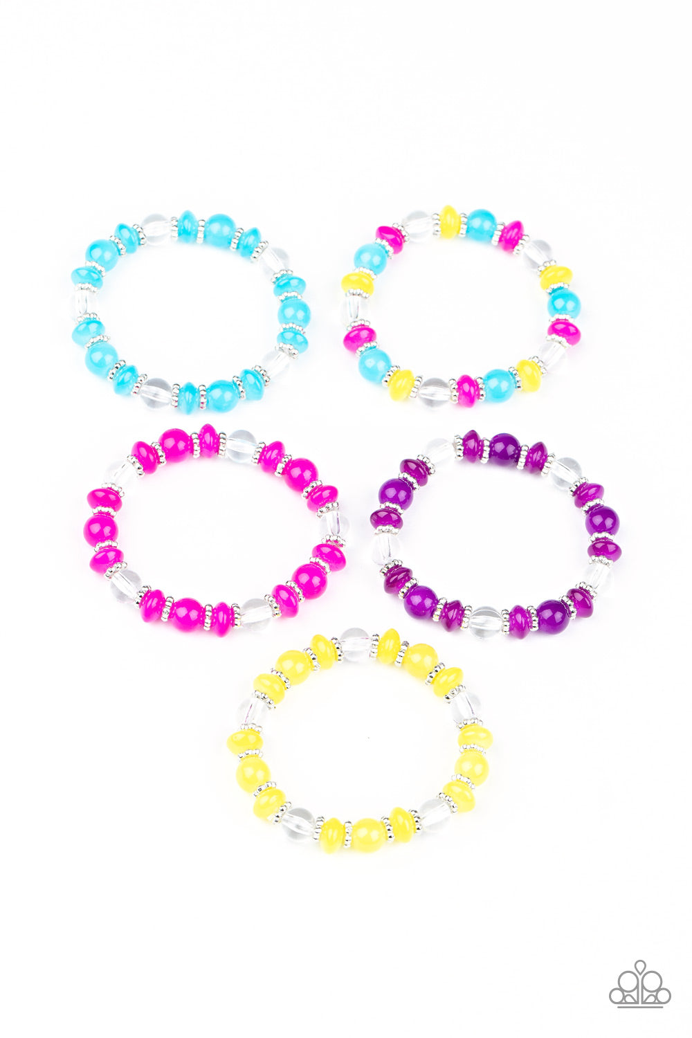 Starlet Shimmer Glassy Beaded - Yellow Girls Bracelet