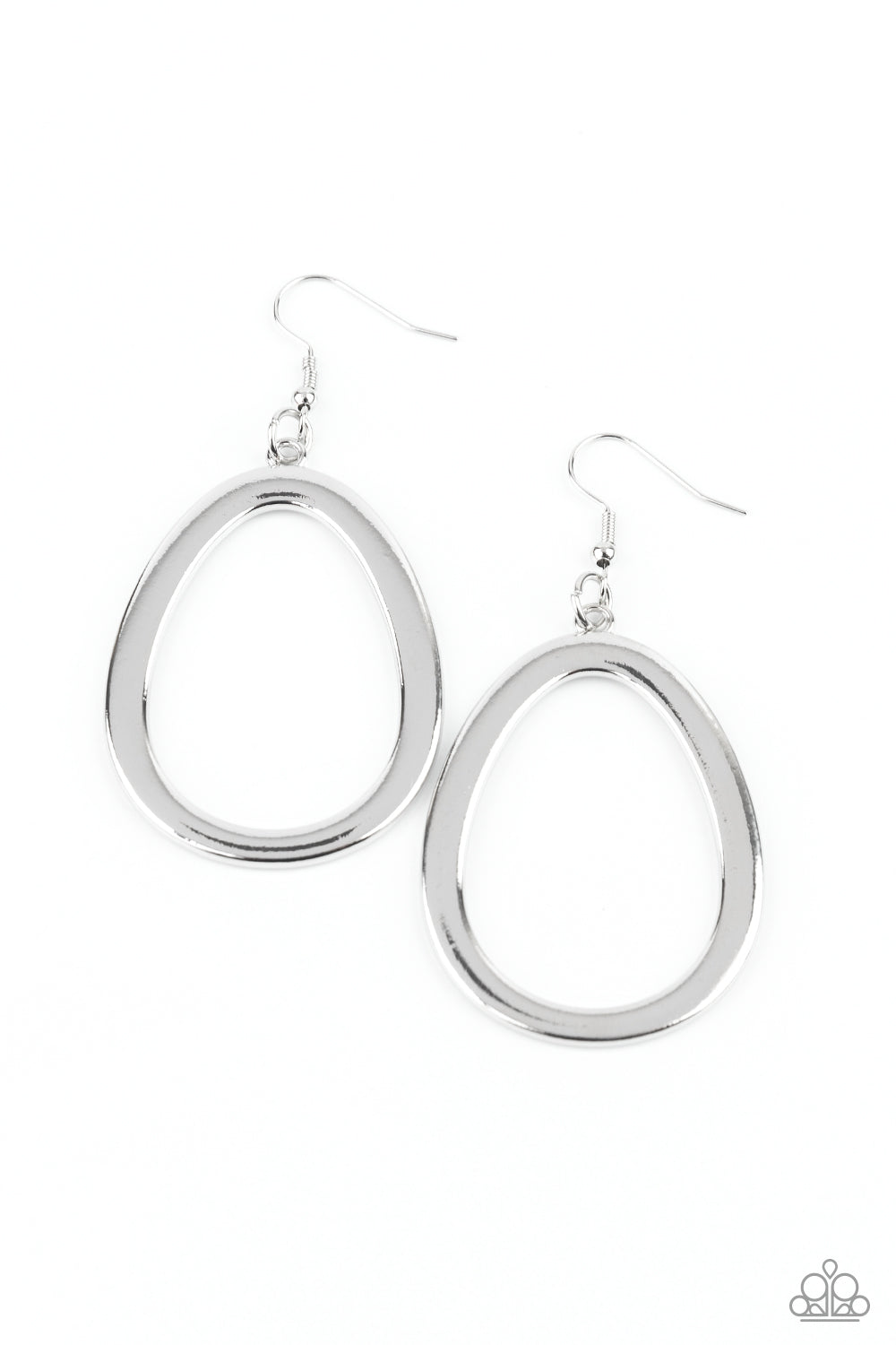 Casual Curves - Silver Earring