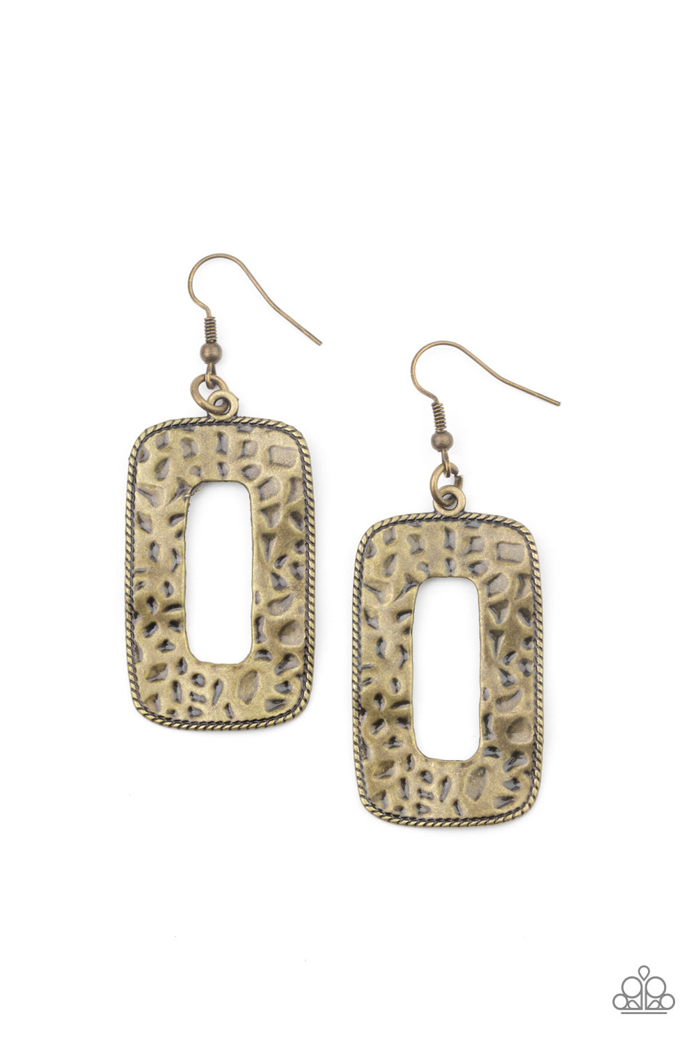 Primal Elements - Brass Earring