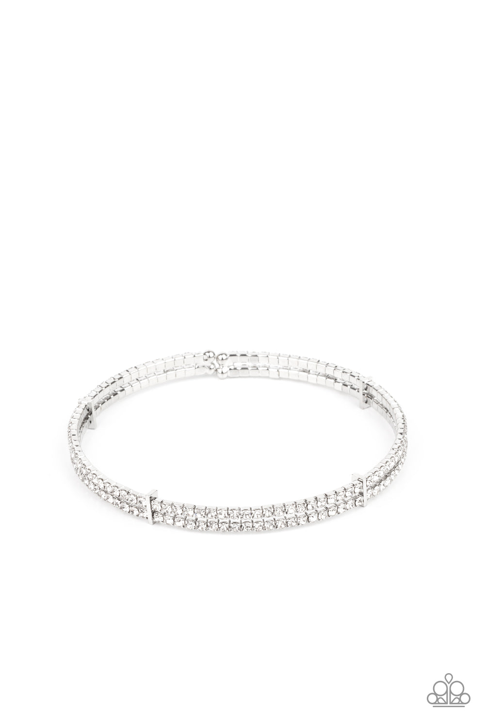 Standout Opulence - White Bracelet