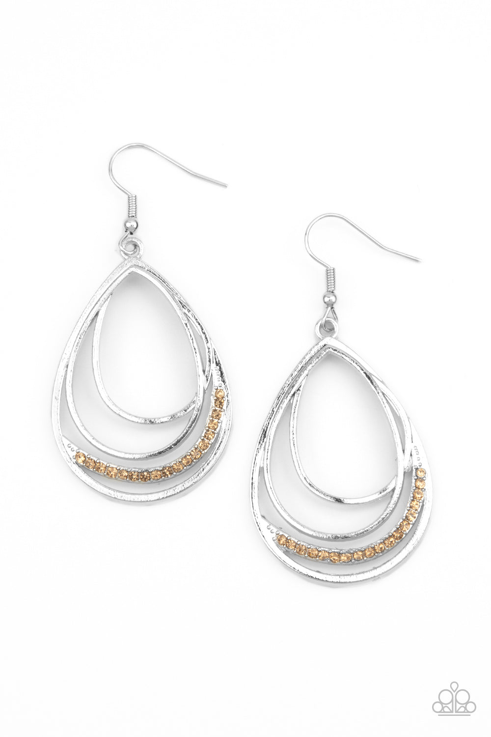 Outrageously Opulent - Brown Earring