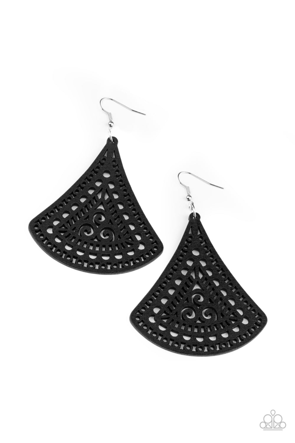 FAN to FAN - Black Earring