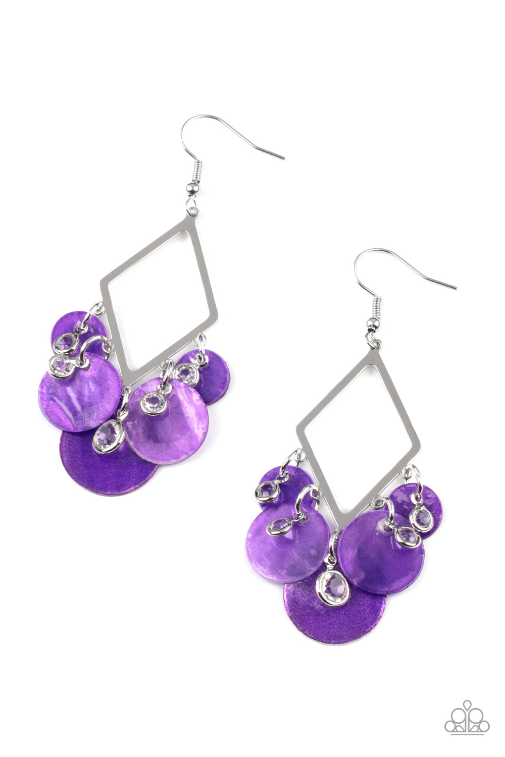 Pomp And Circumstance - Purple Earring
