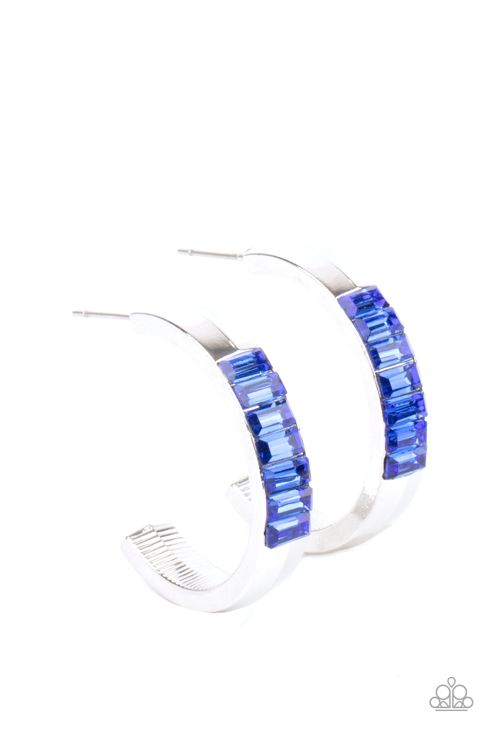 Bursting With Brilliance - Blue Earring