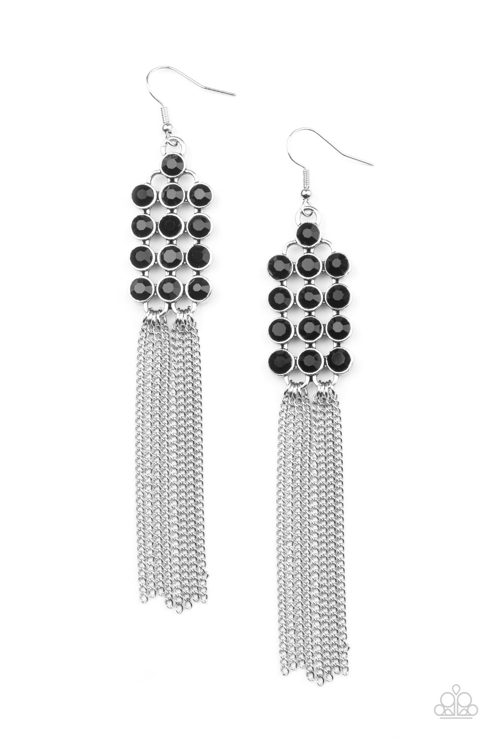 Tasteful Tassel - Black Earring