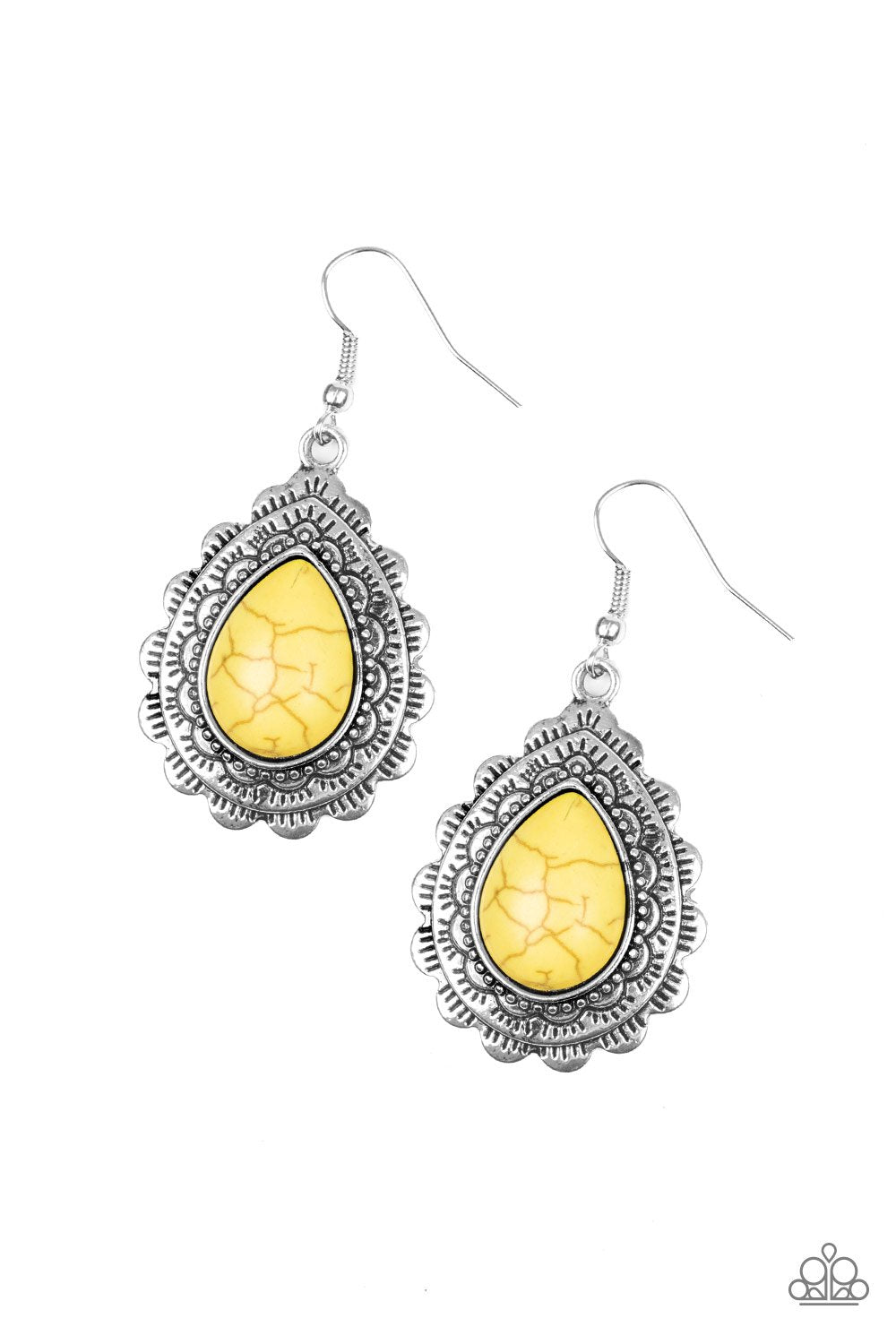 Yellow Mesa Mustang Earrings