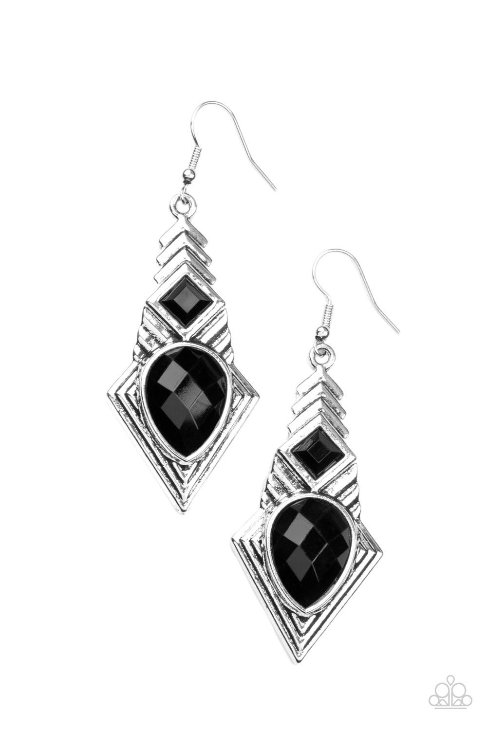 Stylishly Sonoran - Black Earring