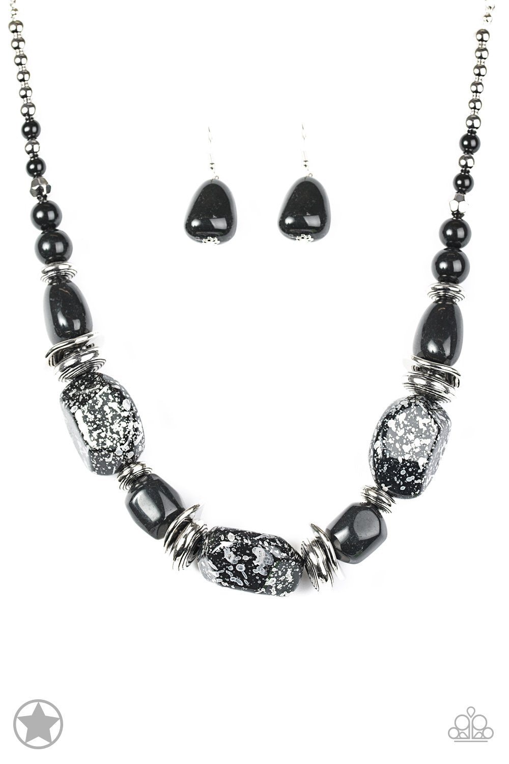 In Good Glazes - Black Necklace