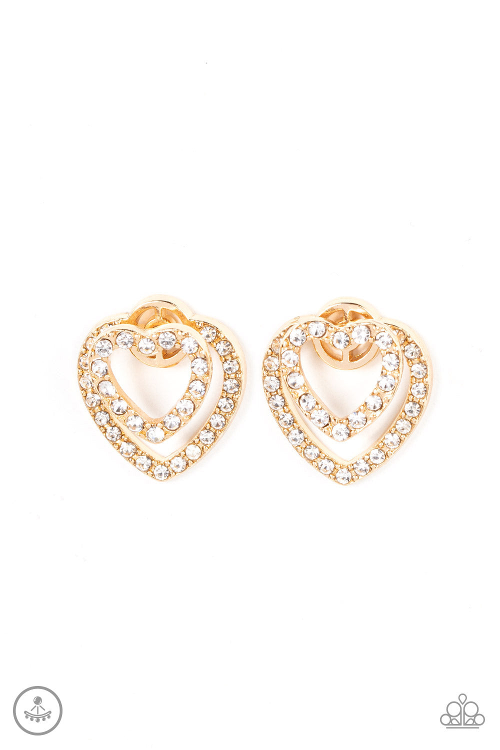 Ever Enamored - Gold Earring