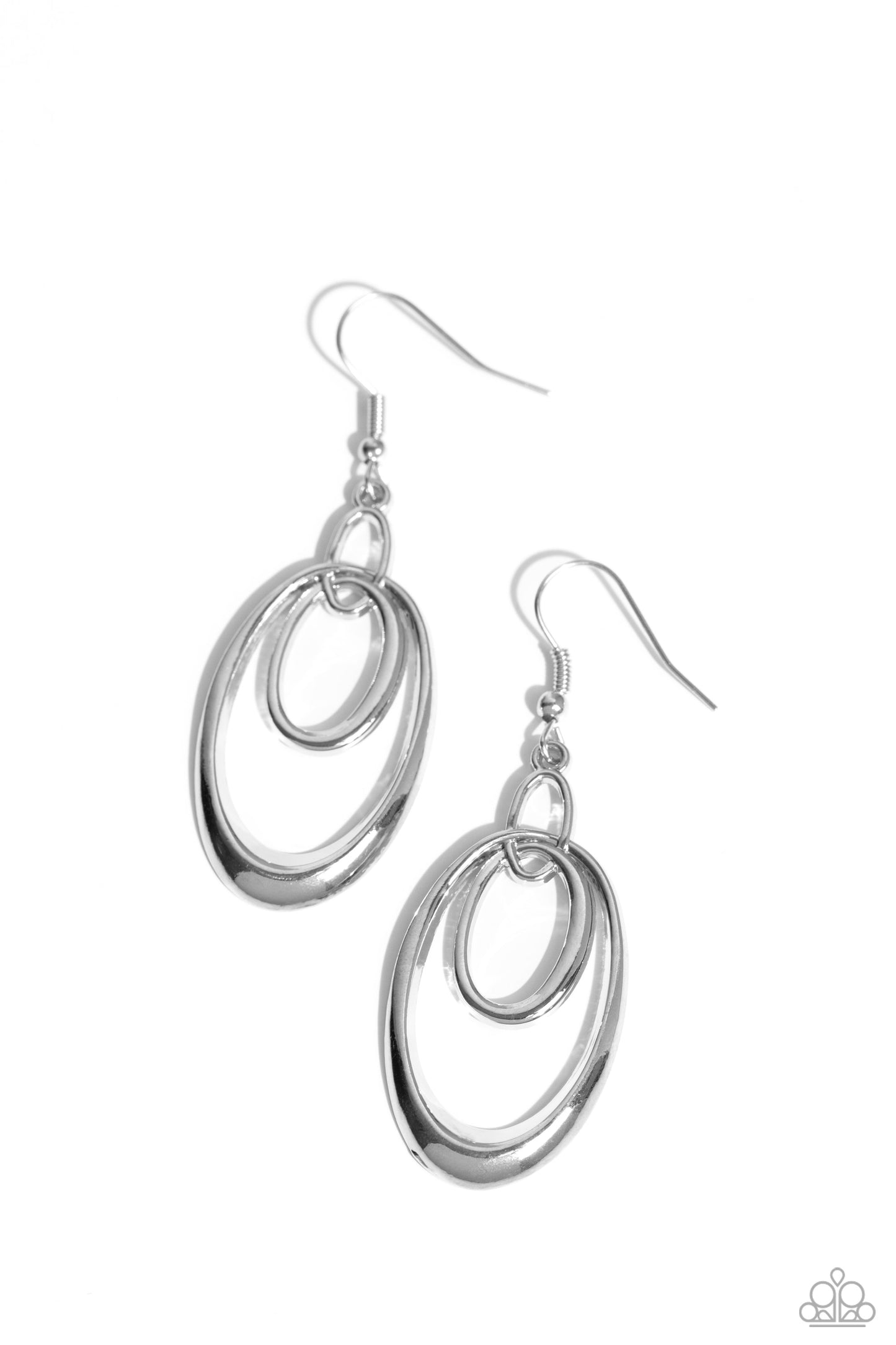 So OVAL-Rated - Silver Earring