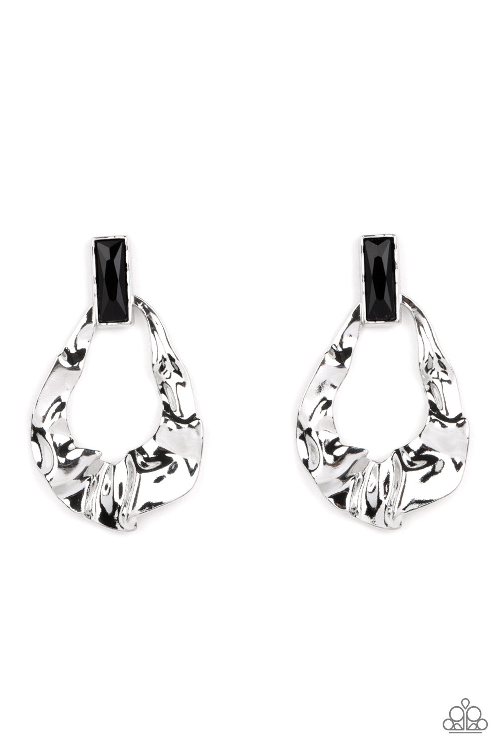 Metro Meltdown - Black Earring