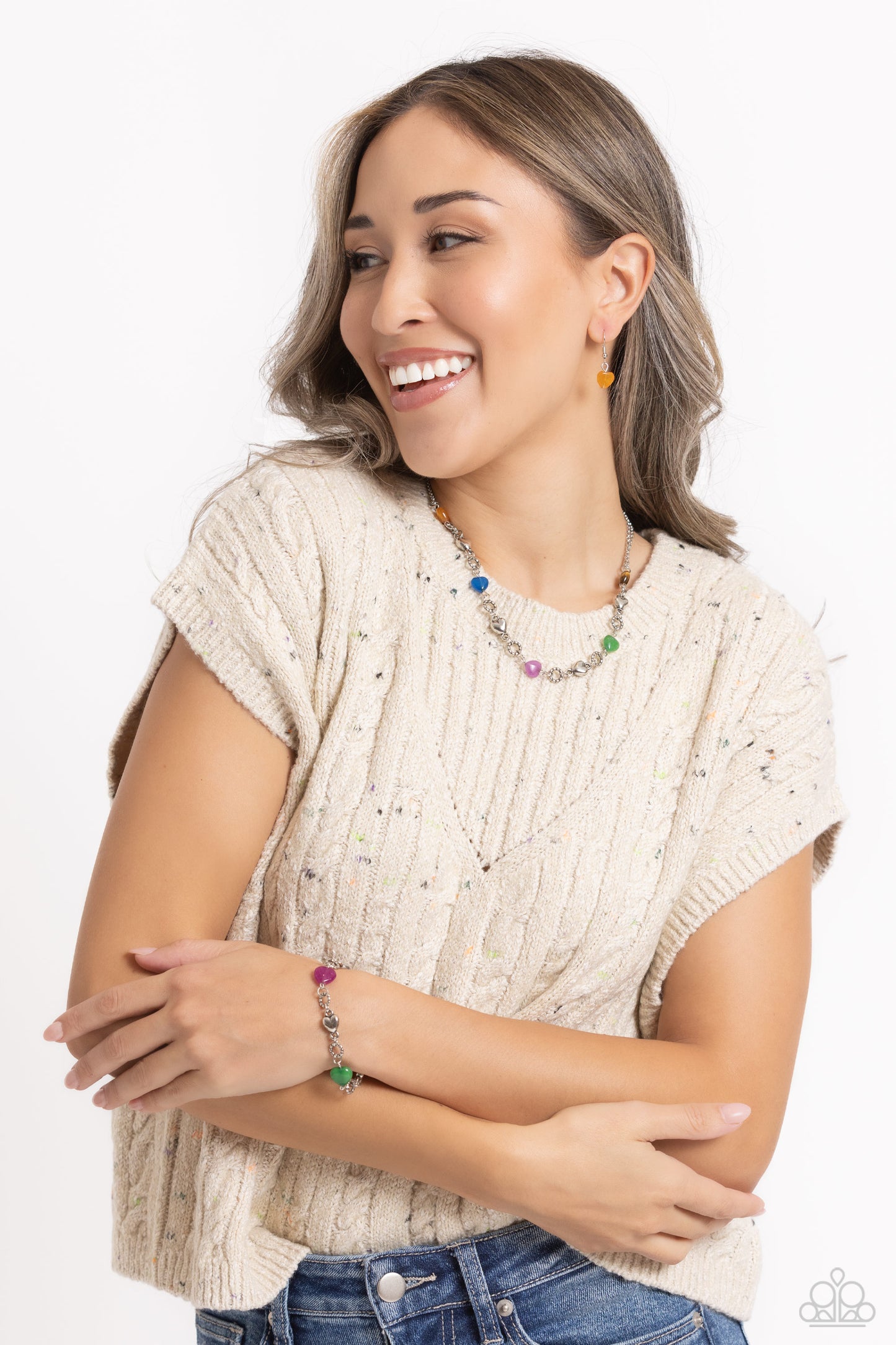 My HEARTBEAT Will Go On - Multi Necklace & Bracelet Set