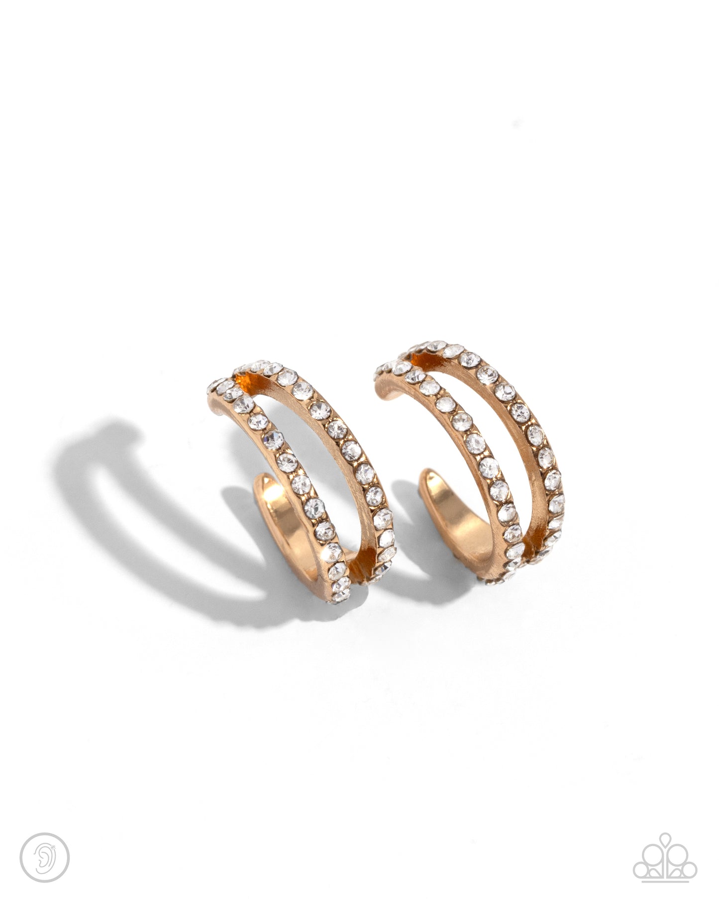 Monochromatic Mystique - Gold Cuff Earring