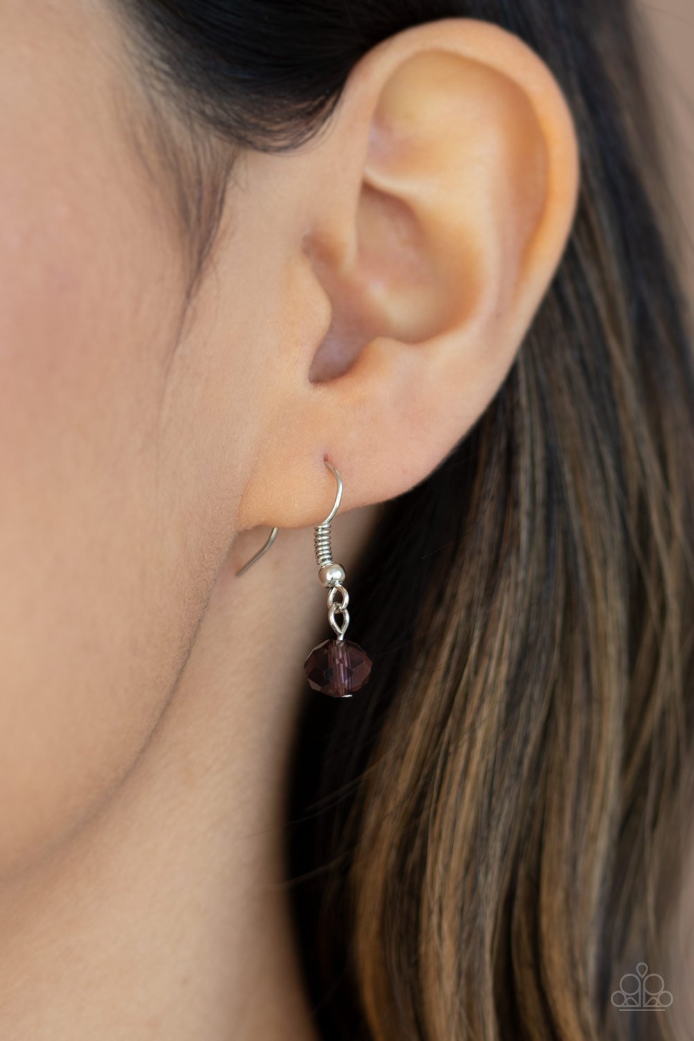 Distracted by Dazzle - Purple Necklace