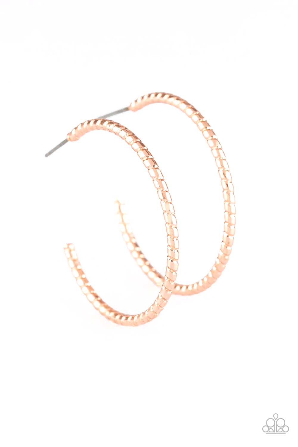Rose Gold HOOP, Line, and Sinker Earrings