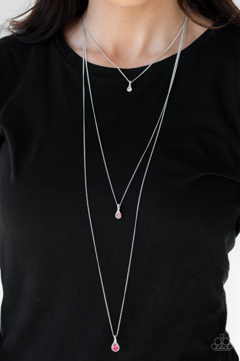 Pink Crystal Chic Necklace