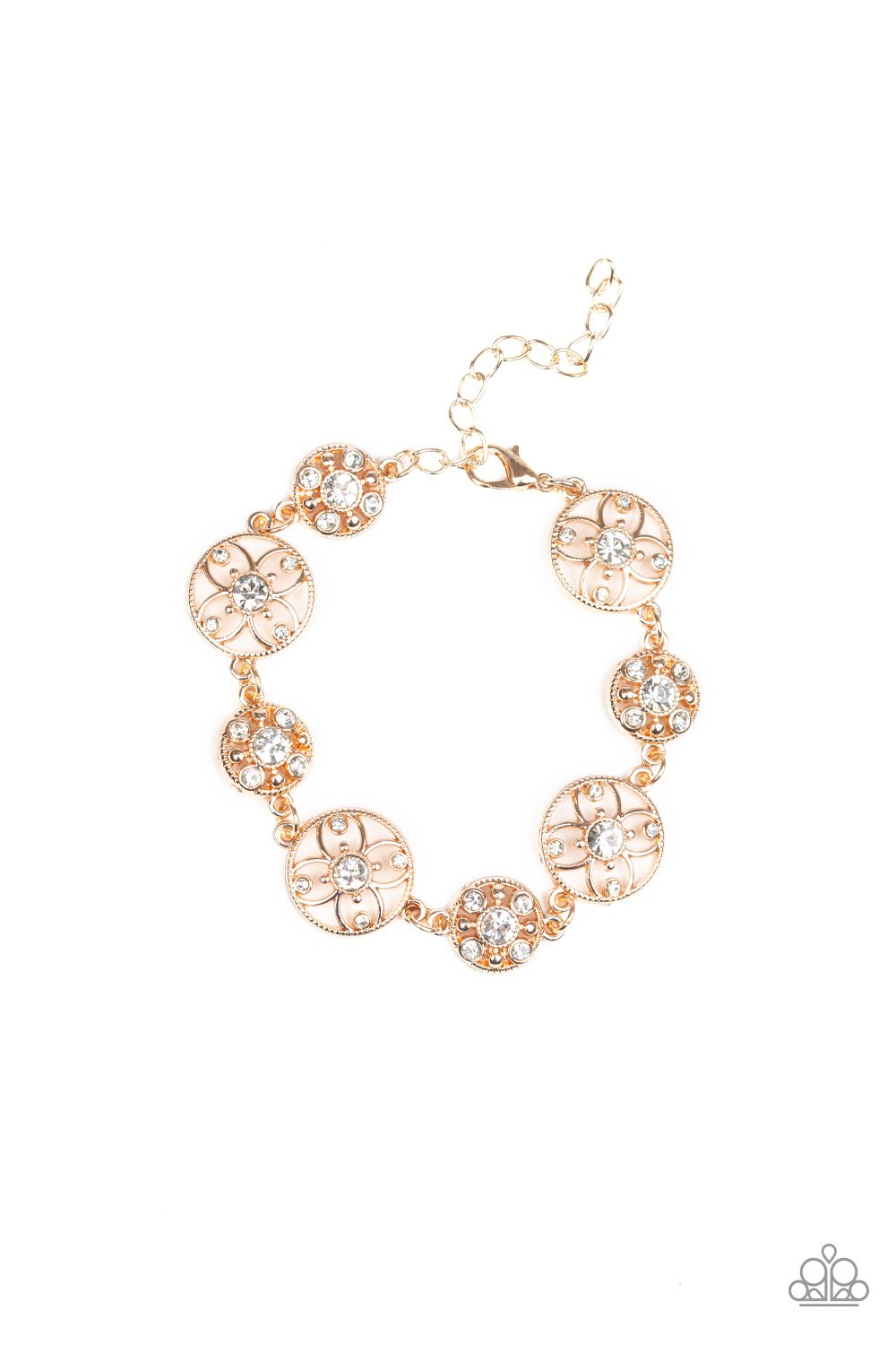 Rose Gold Flowery Fashion Bracelet