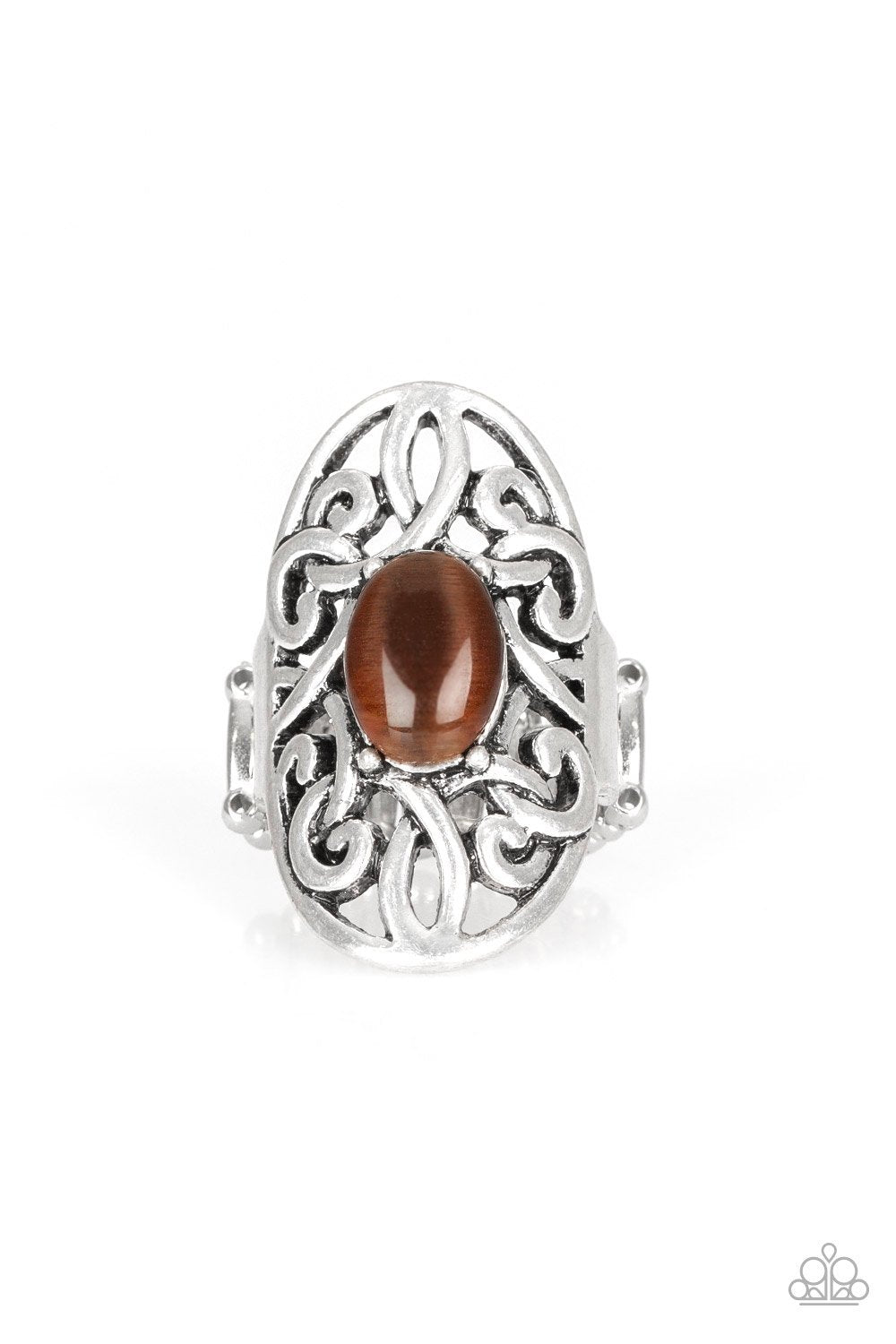 GLEAM Big - Brown Ring
