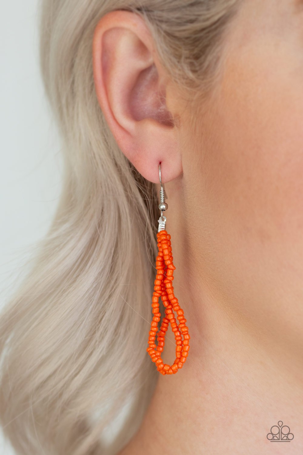 Orange Let It BEAD Necklace