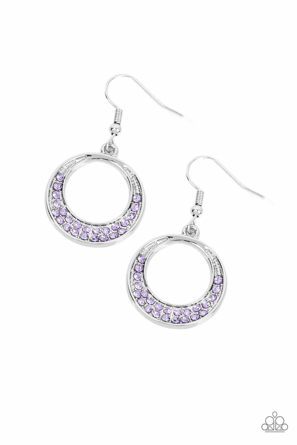 Purple Socialite Luster Earrings