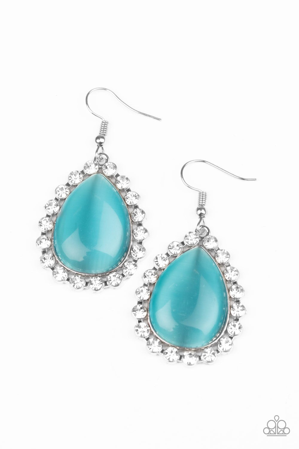 Teardrop Trendsetter - Blue Earrings
