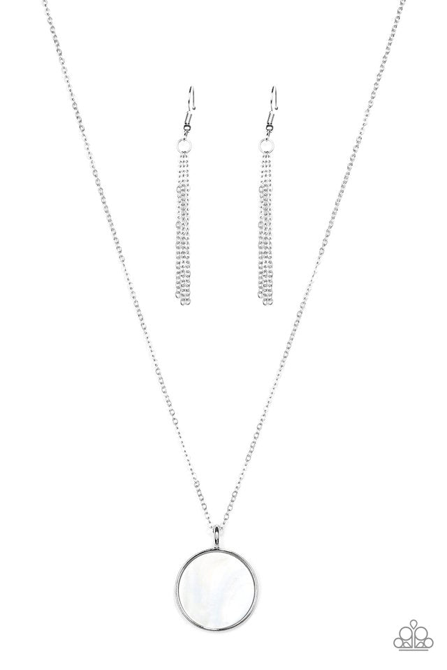 Shimmering Seashores - White Necklace