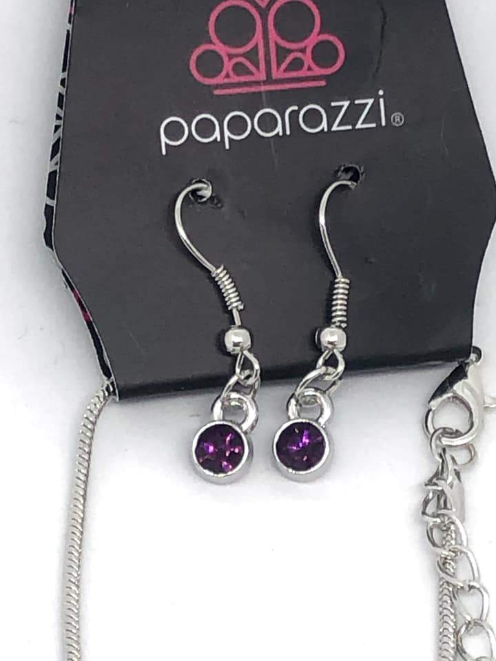 Gather Around Gorgeous - Purple Necklace