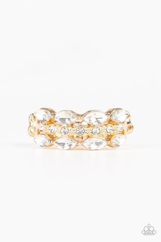 Distractingly Demure - Gold Ring