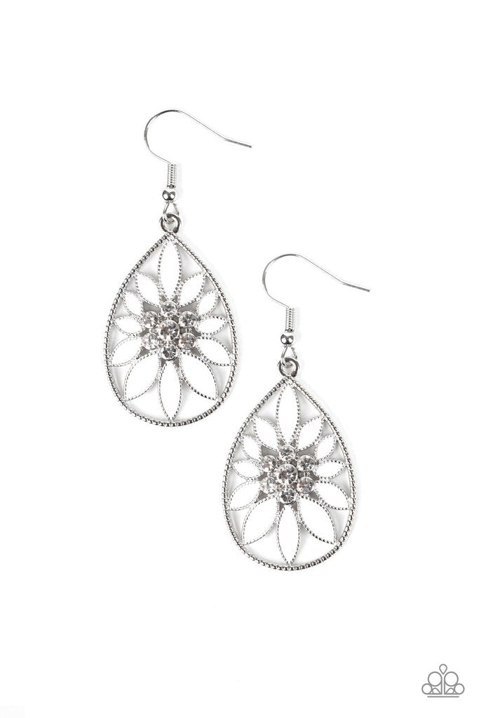 Floral Morals - White Earrings