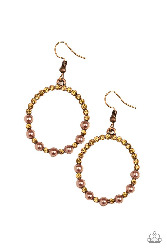 Glowing Grandeur - Copper Earring