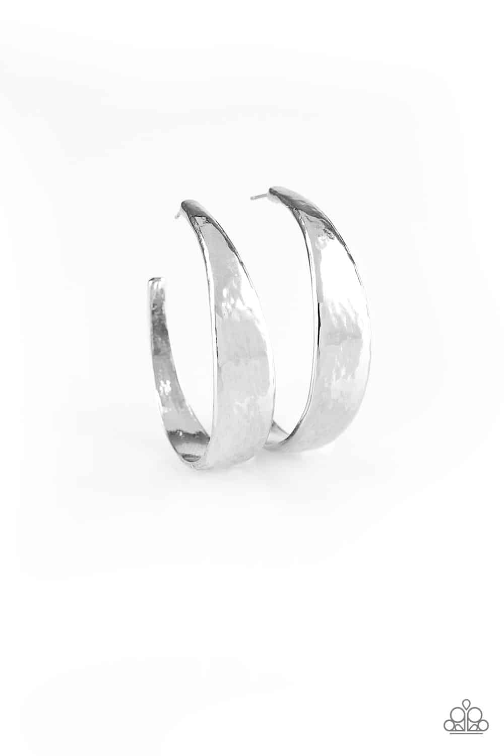 Silver HOOP And Holler Earrings