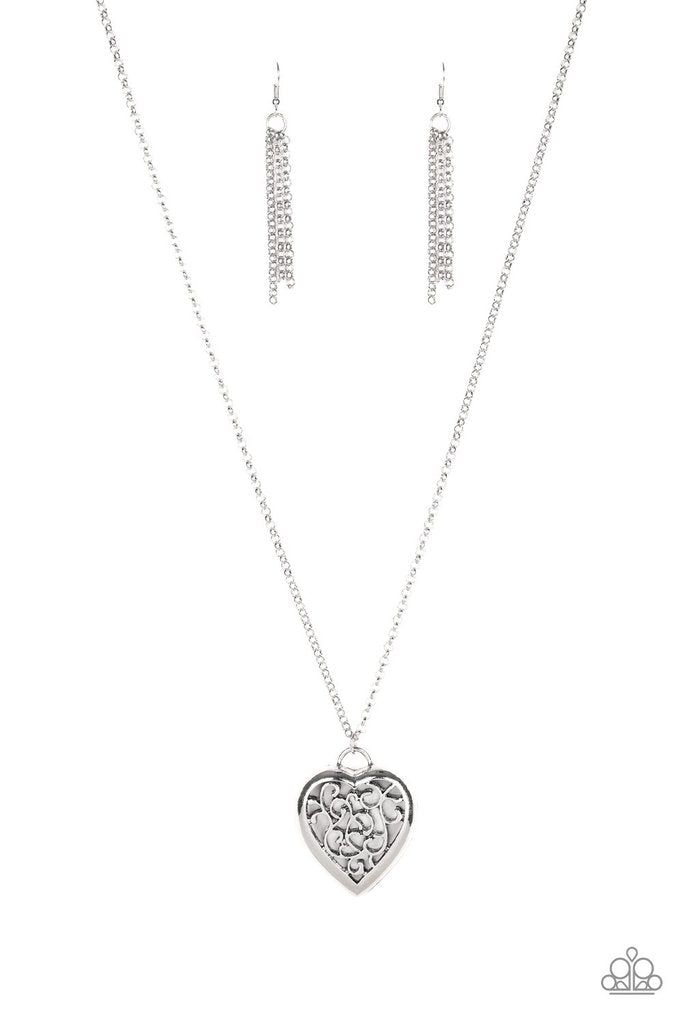 Victorian Valentine - Silver Necklace