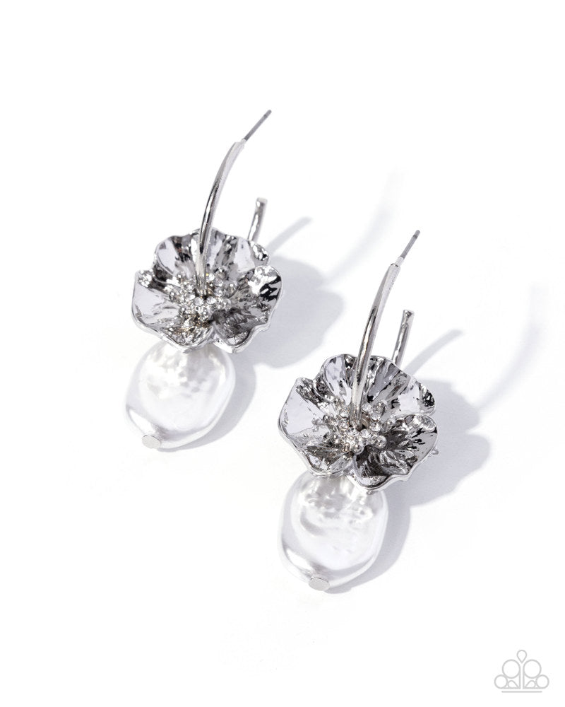 Gentle Grace - White Earring