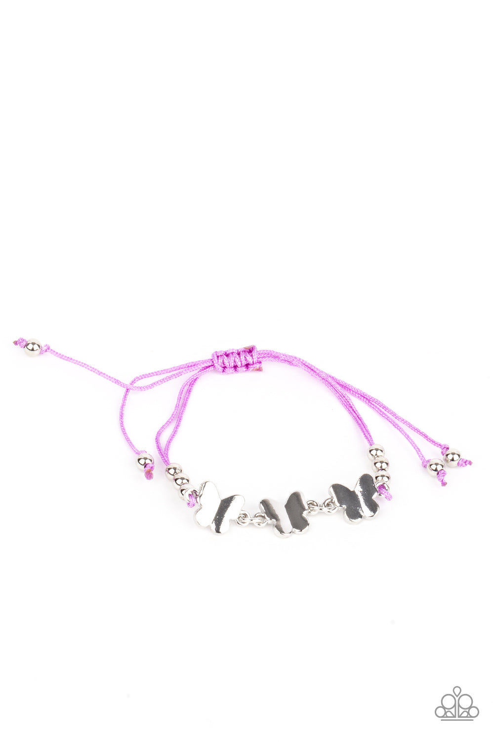 Starlet Shimmer Butterfly Charms - Pink Bracelet