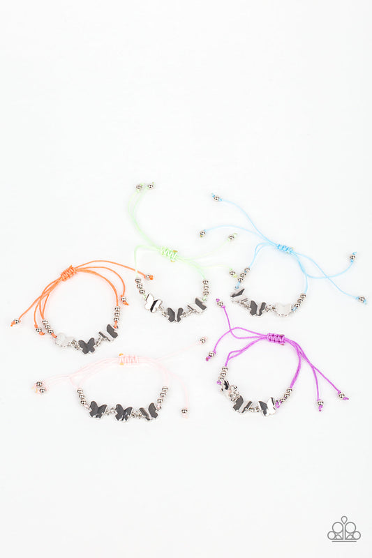 Starlet Shimmer Butterfly Charms - Pink Bracelet