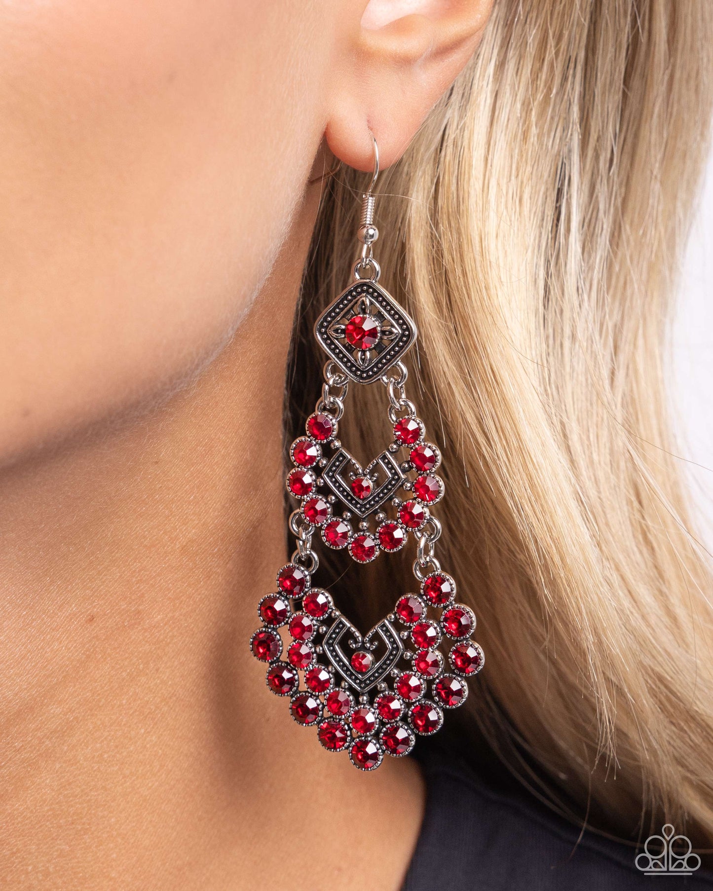 All For The GLAM - Red Earring