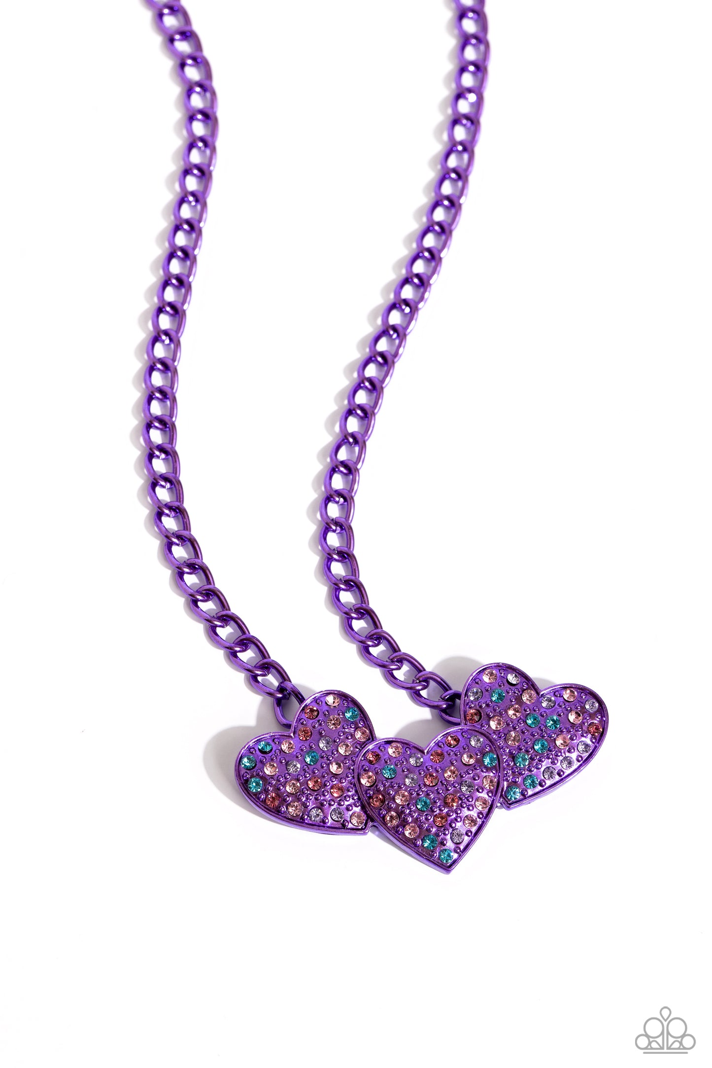 Lovestruck - Purple Necklace & Bracelet Set