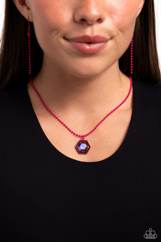 Sprinkle of Simplicity - Pink Necklace