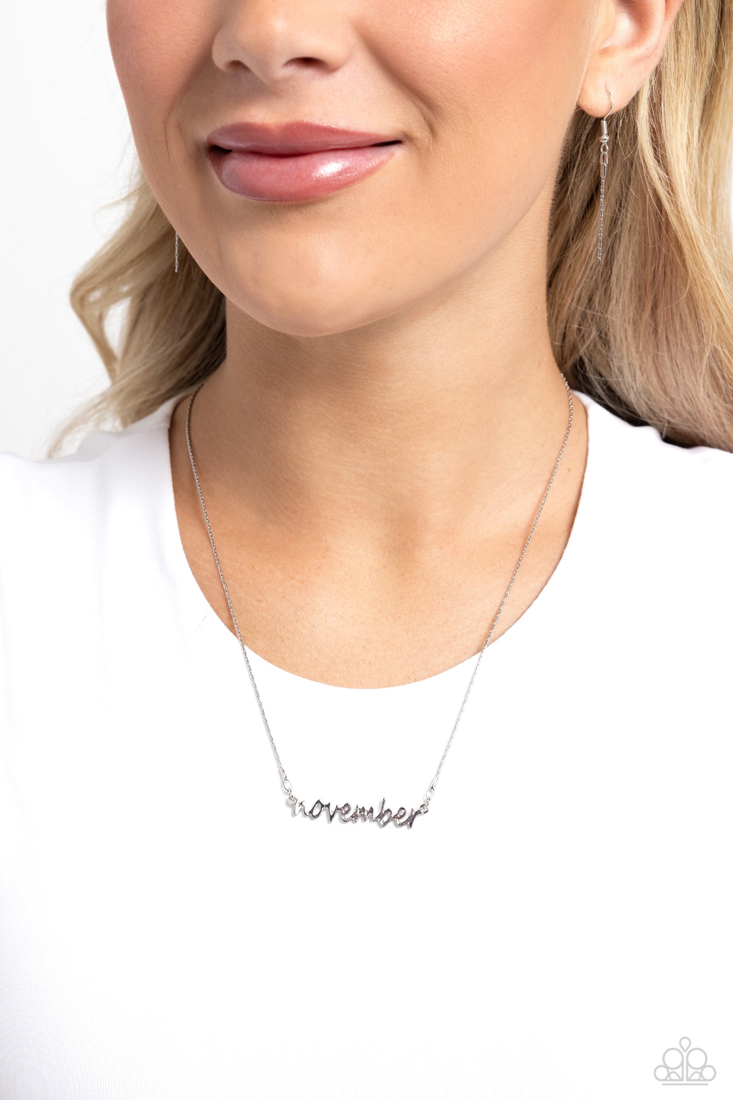 Birth Month Bling - November - Silver Necklace