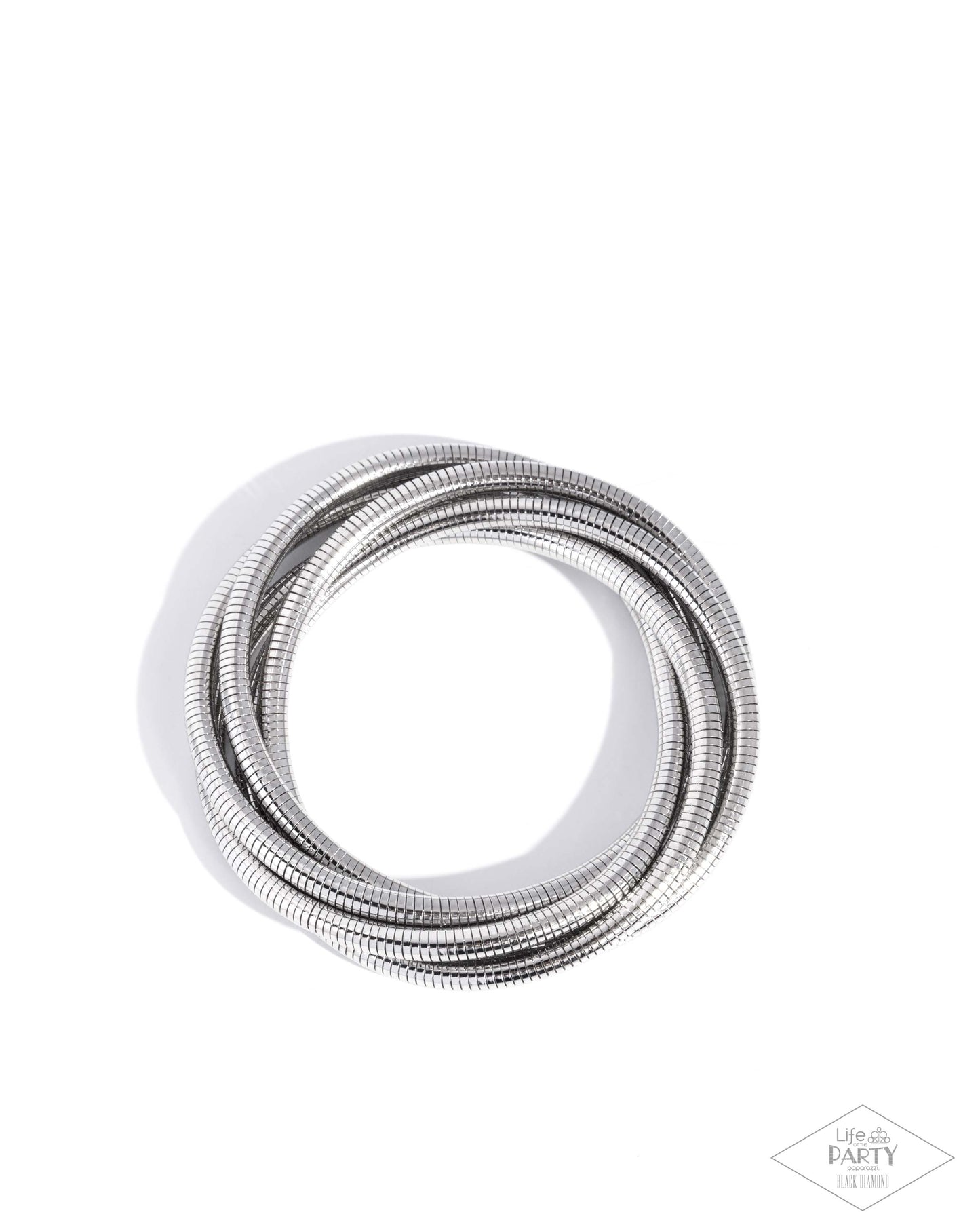 Stacked Severity - Silver Bracelet