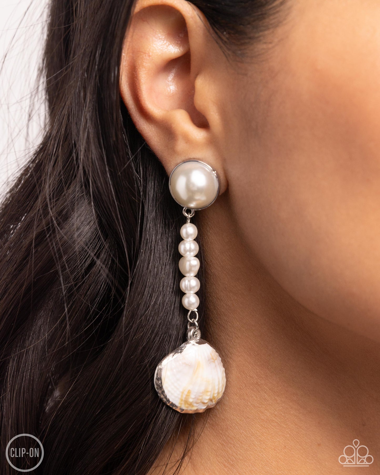 Oceanic Occasion - White Earring