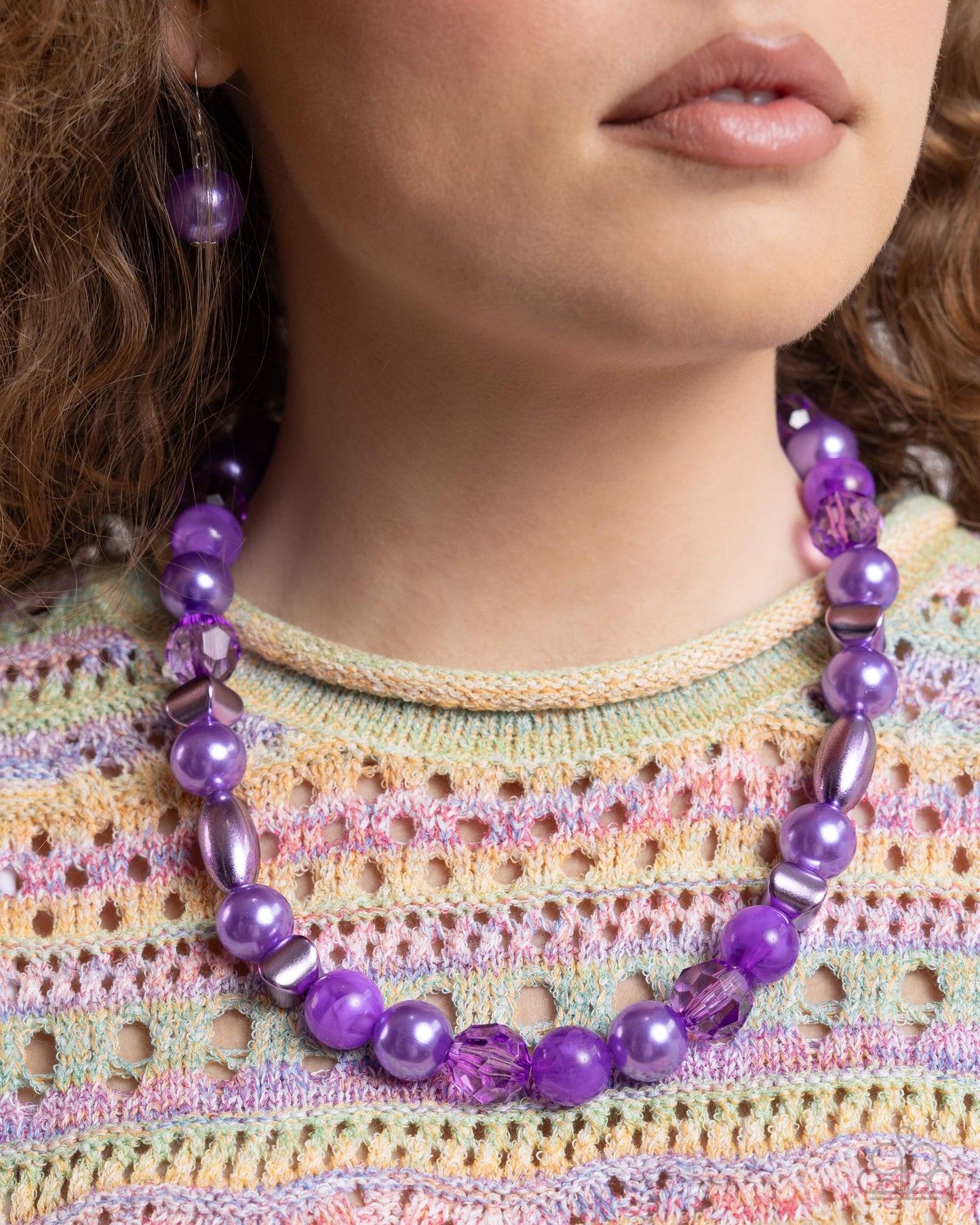 Plentiful Pearls & Pigment- Purple Necklace & Bracelet Set